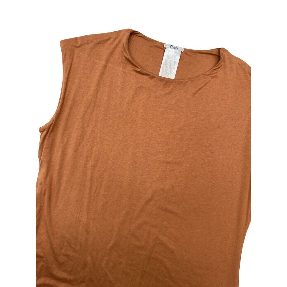 Wolford Women's Size 8 Black Camel Sheath Color Block Sleeveless‎ Mini Dress